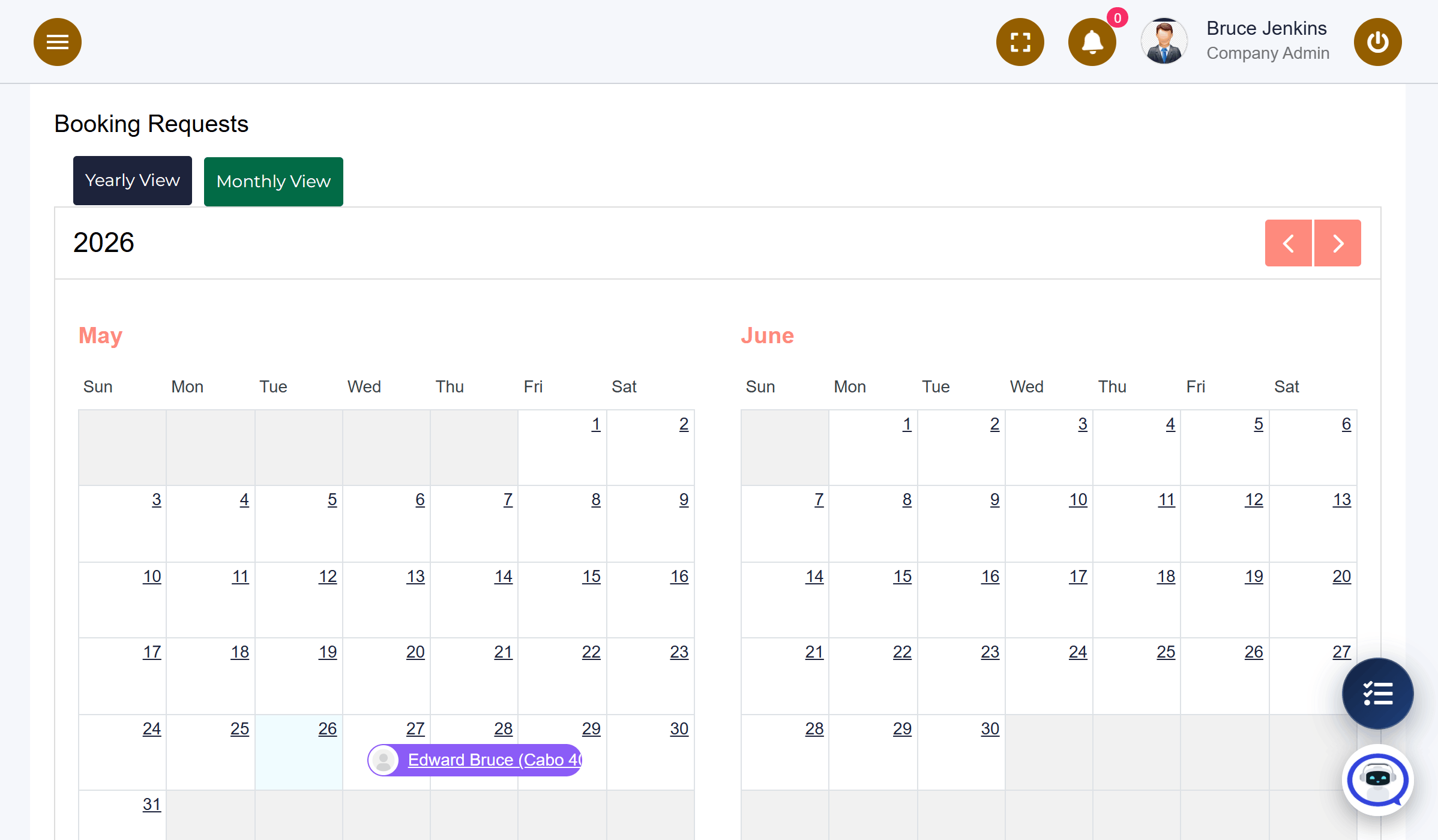 Scheduling-calendar